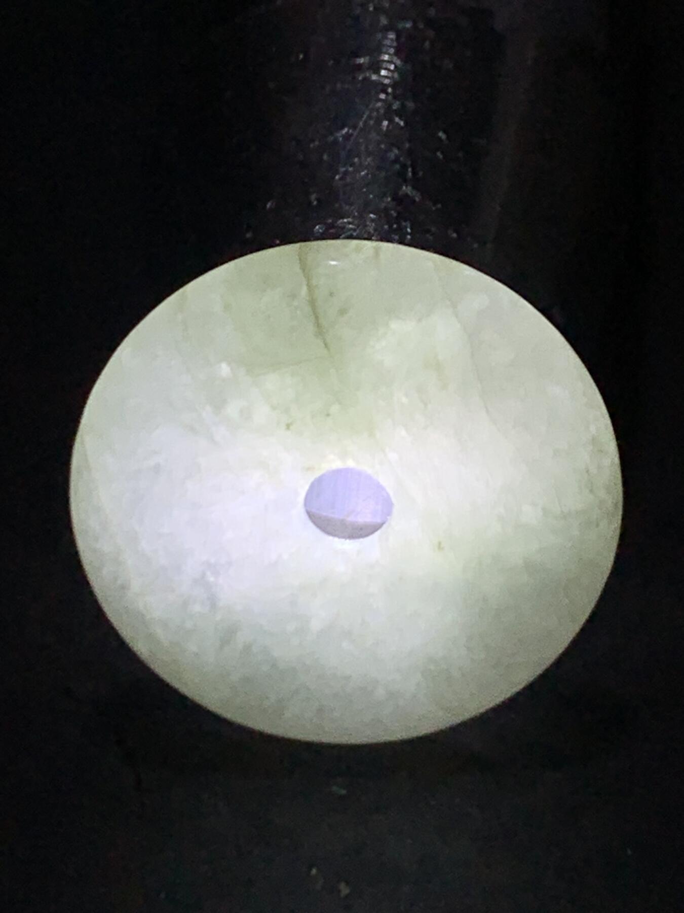 天然A货糯种翡翠平安扣吊坠一个！