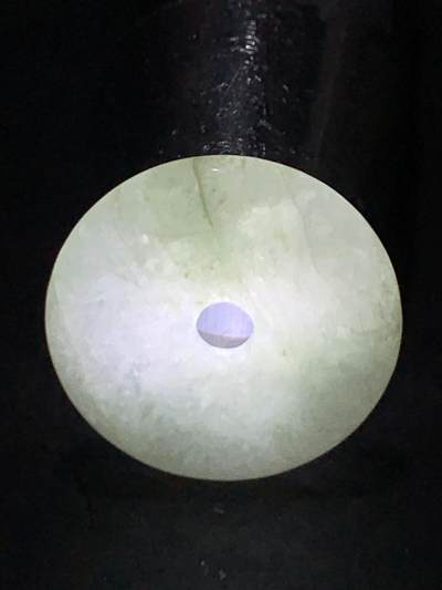 天然A货糯种翡翠平安扣吊坠一个！ 天然A货糯种翡翠平安扣吊坠一个！