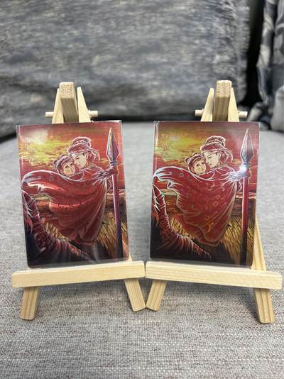 喜灰玩卡拍卖第五期，接拍品0佣金，欢迎送拍，释放现金流，让自己有资金可以购买更多喜欢的卡牌，让别的卡友能淘到更多心仪的卡牌 - 万享 三国斗星录 罗琛老师绘孙尚香 折光 彩闪 一组两张