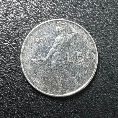 逸泉钱币2026A年十七场历代古钱世界纸钞纪念币钱币专场A2575-3175  29-68 - 2791 意大利50里拉硬币