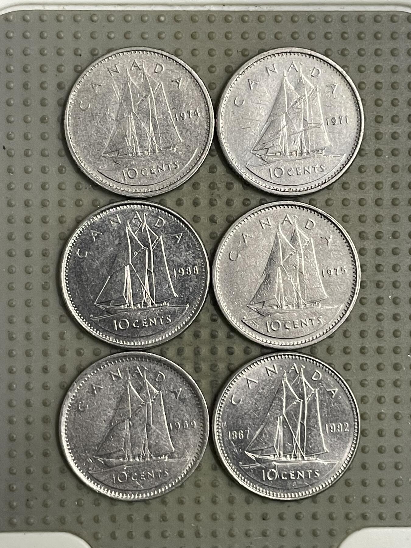 2026年第29场各国散币拍卖（总第179场） 加拿大10分6枚