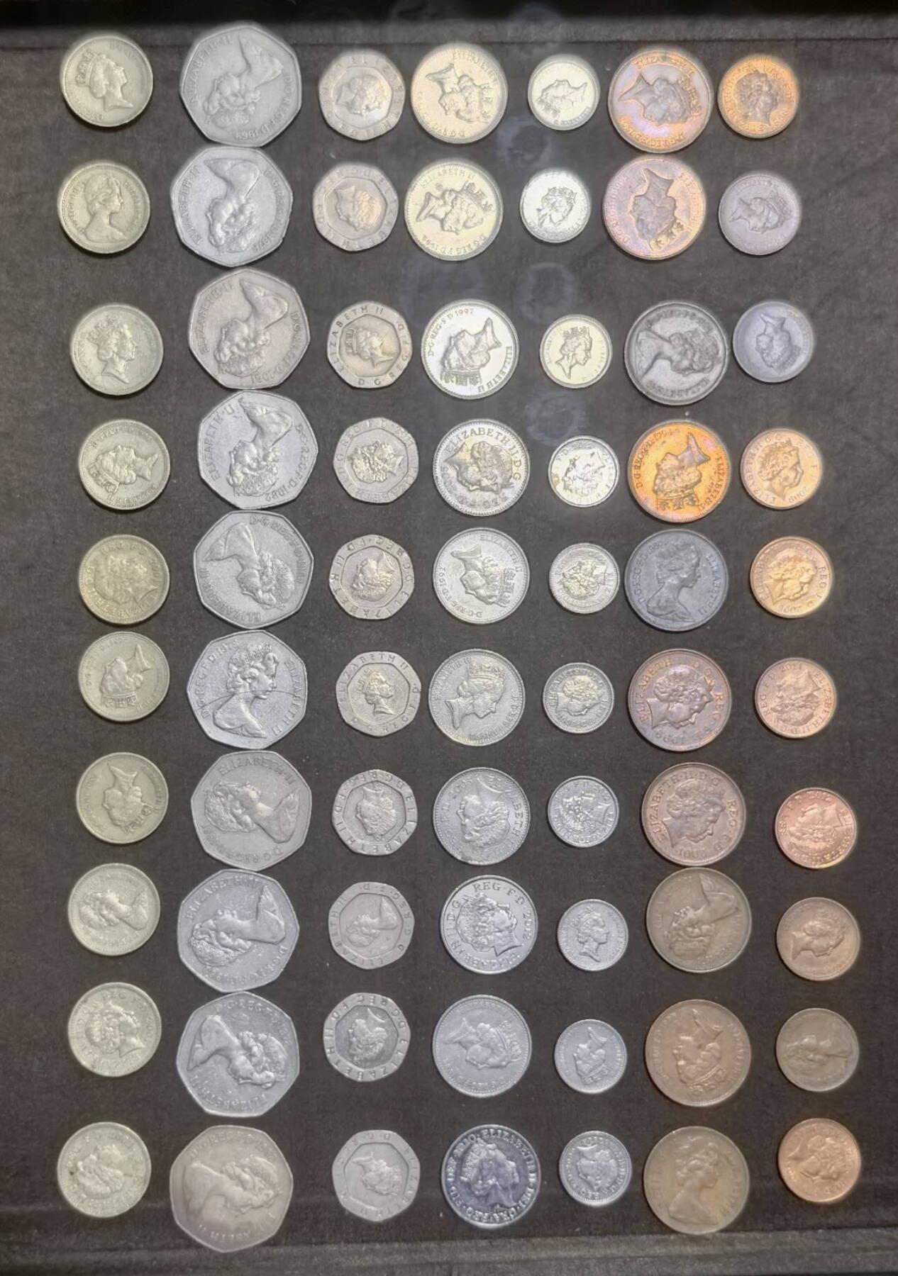 北京马甸外国币专卖第148期，外国币，中国早期纪念币专场，陆续上拍，欢迎关注 英国小套10套，流通品