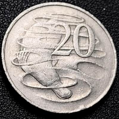 泉币菌-第204场-元宵节专场 本场拍品多 请提前出价 - 1966年英属澳大利亚20分 伊丽莎白女王  鸭嘴兽  28.5mm