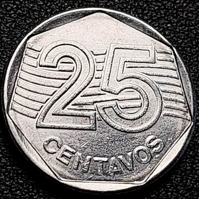 泉币菌-第204场-元宵节专场 本场拍品多 请提前出价 - 巴西1994年25分硬币 巴西女神