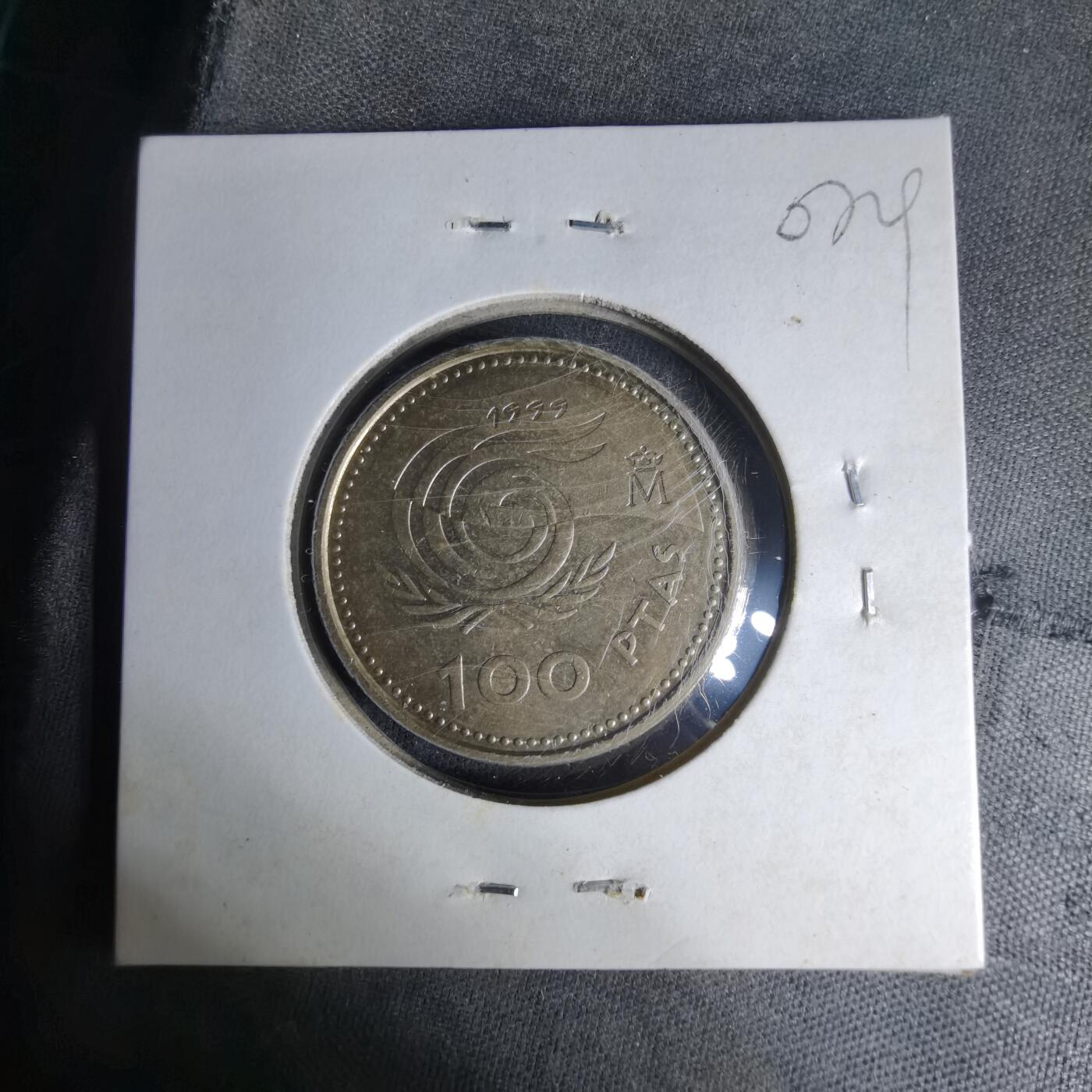 沼泽如烟--第1007场 西班牙100比塞塔纪念币