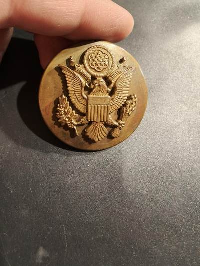 老王徽章第185期 - 美国陆军大檐帽帽徽    梅耶厂