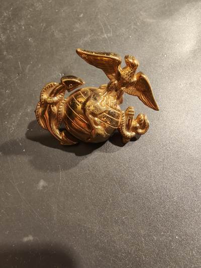 老王徽章第185期 - 美国海军陆战队大檐帽帽徽