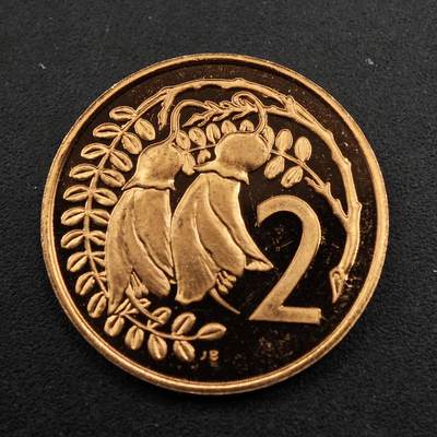 【淘币小摊】实时拍第八百七十二拍   散币银币场    每周一统一发货 - 新西兰1984年2分精制铜币