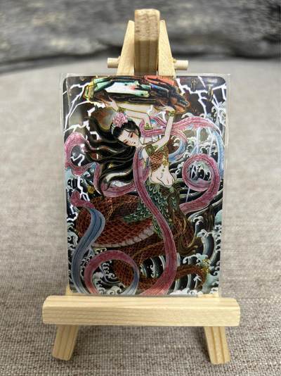 喜灰玩卡拍卖第五期，接拍品0佣金，欢迎送拍，释放现金流，让自己有资金可以购买更多喜欢的卡牌，让别的卡友能淘到更多心仪的卡牌 - 龙虎卡牌 心染老师绘 女娲