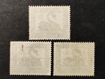 ↓君缘收藏799期☞钱币邮品↓无佣金、可寄存、满30元包邮  澳大利亚邮票，1954年西澳大利亚首次邮票发行100周年1全，随机发一枚