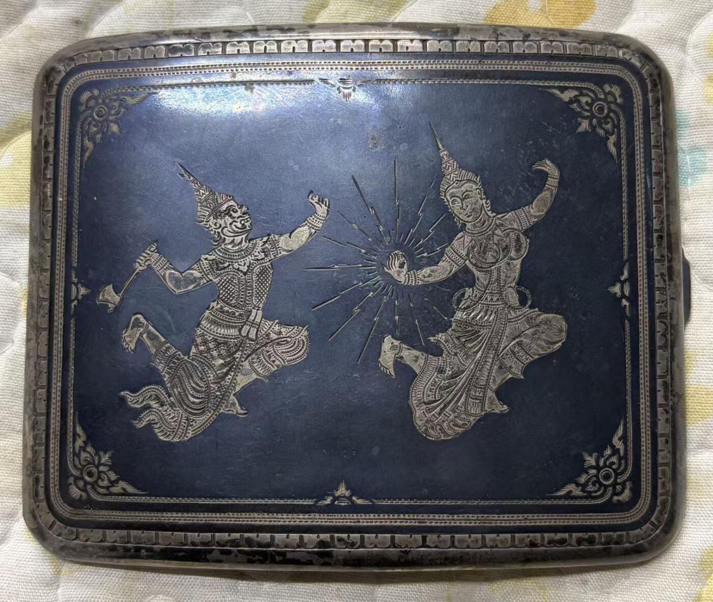 海外回流精品专场 3.7 日本回流精工银烟盒