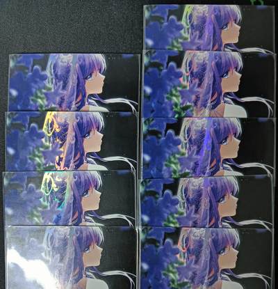 花开卡拍第61期（3月7号周六截拍，品控勿拍!!!拍品不寄存，运费5元（新疆需补运费差价或顺丰到付），自制卡难免瑕疵，可能存在轻微撞角爆边等出厂瑕疵，品控介意勿拍！） - 花嫁雷电将军 9宫 彩闪