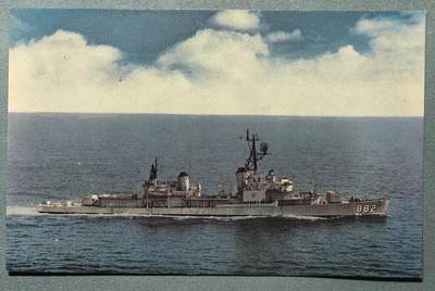 盛世勋华——号角文化勋章邮票专场拍卖第307期 - 美国冷战时期军舰专题明信片 福斯号（DD-882）驱逐舰  