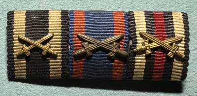 盛世勋华——号角文化勋章邮票专场拍卖第307期 - 德国（一战）三联勋略 包括二级铁十字勋章/佩剑弗里德里希·奥古斯特勋章/佩剑兴登堡十字奖章