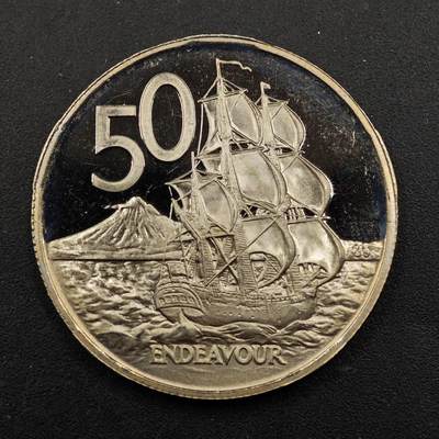 【淘币小摊】实时拍第八百七十二拍   散币银币场    每周一统一发货 - 新西兰1981年50分精制镍币