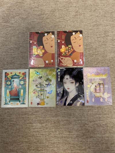 喜灰玩卡拍卖第五期，接拍品0佣金，欢迎送拍，释放现金流，让自己有资金可以购买更多喜欢的卡牌，让别的卡友能淘到更多心仪的卡牌 - 柚卡非遗一组6张