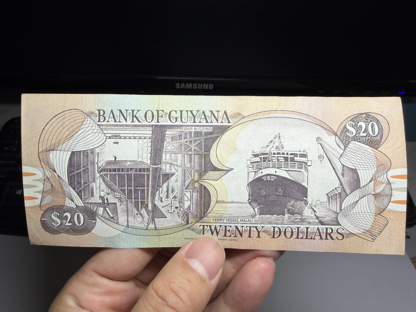 2026年集古藏今外币拍卖第二期-第10场—（总第310拍-纸币专场），本期拍完结算一次，发货时间2-3天，休息几天后继续新的一期拍卖。 圭亚那20元（02）