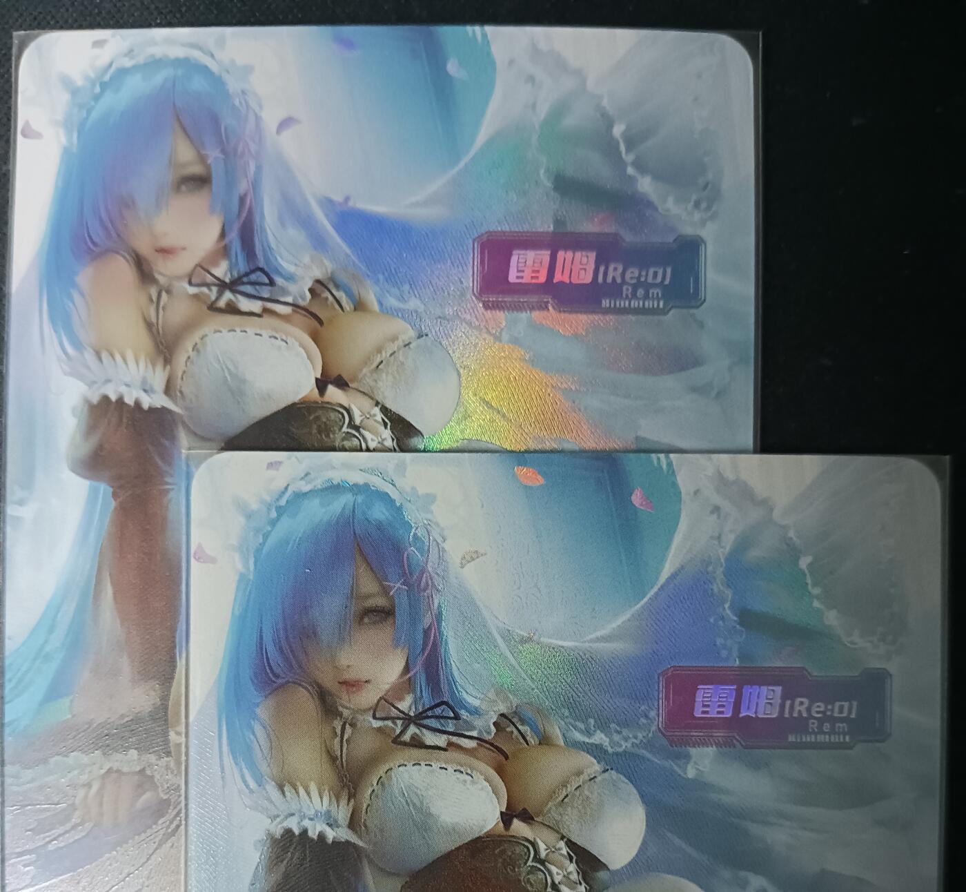 花开卡拍第61期（3月7号周六截拍，品控勿拍!!!拍品不寄存，运费5元（新疆需补运费差价或顺丰到付），自制卡难免瑕疵，可能存在轻微撞角爆边等出厂瑕疵，品控介意勿拍！） 蕾姆 2宫 彩闪