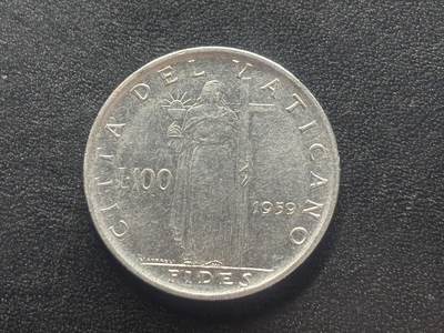 邮泉阁限时拍卖第四十二场（硬币在国外。请付邮费6元。） - 梵蒂冈1959年100里拉