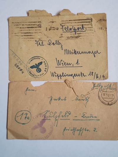 韵星假日军品类拍卖第43期 -- Rimey Holidays Militaria Auction 43 - 纳粹德国信封一组