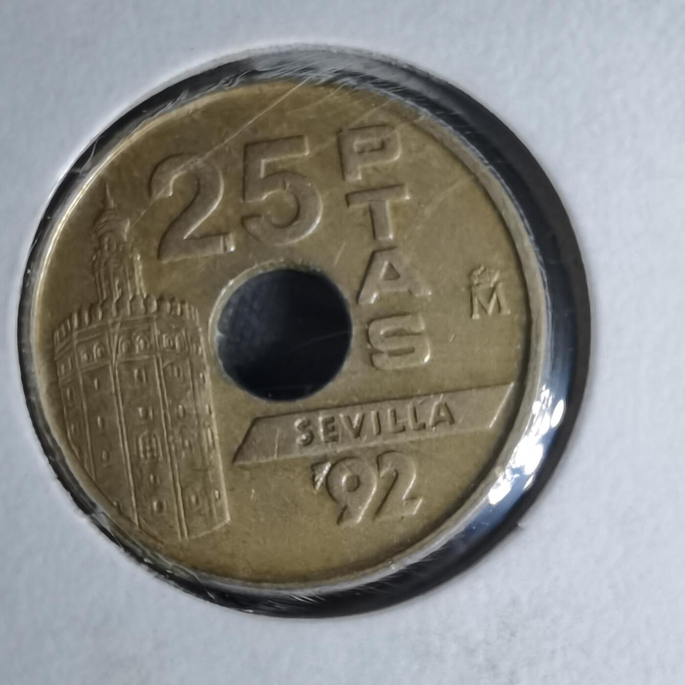 沼泽如烟--第1007场 西班牙25比塞塔纪念币