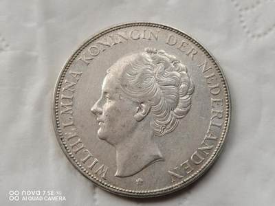 外国钱币 - 1930年荷兰2.5盾大银币