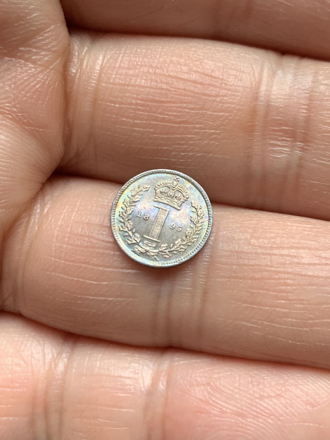 《竞宝斋》第466场 周日，周一 2场连拍 （全场包邮）欢迎送拍 英国 1895年 维多利亚 濯足1便士 银币 包浆漂亮