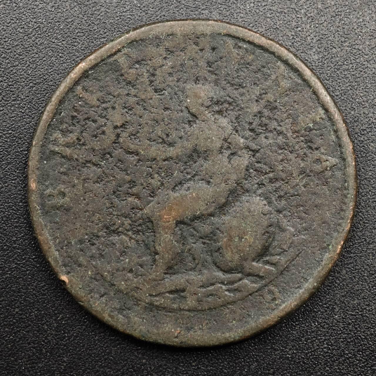 【淘币小摊】实时拍第八百七十四拍   银币散币场    每周一统一发货 英国1799年乔治三世半便士铜币