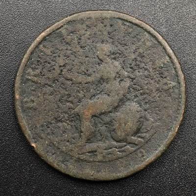 【淘币小摊】实时拍第八百七十四拍   银币散币场    每周一统一发货 - 英国1799年乔治三世半便士铜币