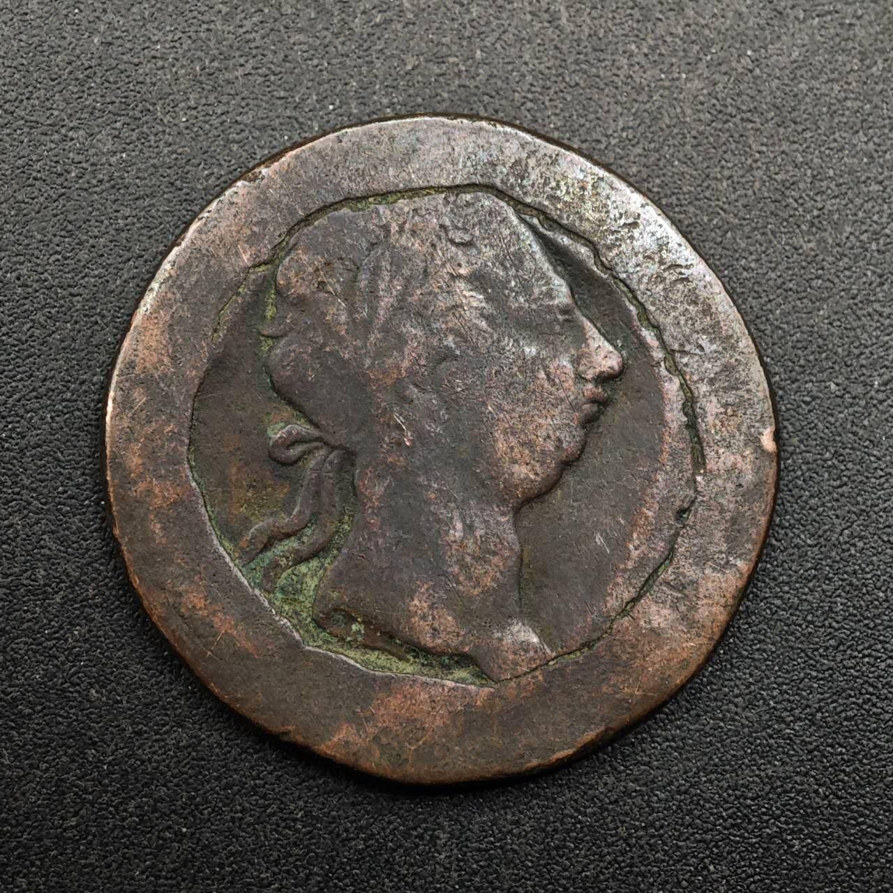 【淘币小摊】实时拍第八百七十四拍   银币散币场    每周一统一发货 爱尔兰乔治三世半便士铜币