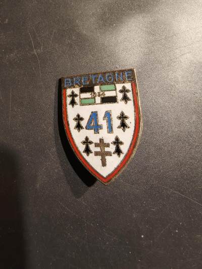 老王徽章第185期 - 法国陆军第41步兵团证章