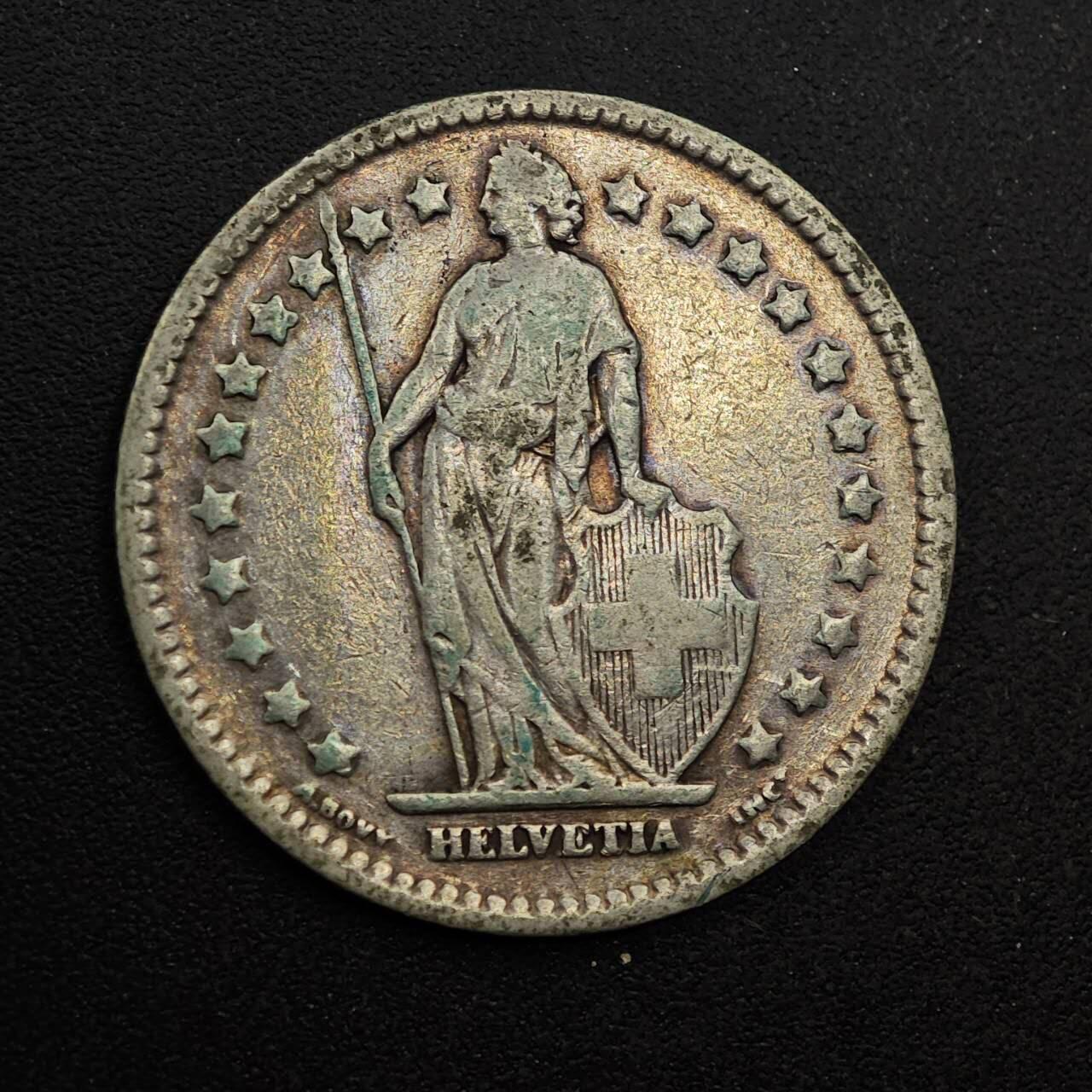 【淘币小摊】实时拍第八百七十四拍   银币散币场    每周一统一发货 瑞士1914年1法郎银币