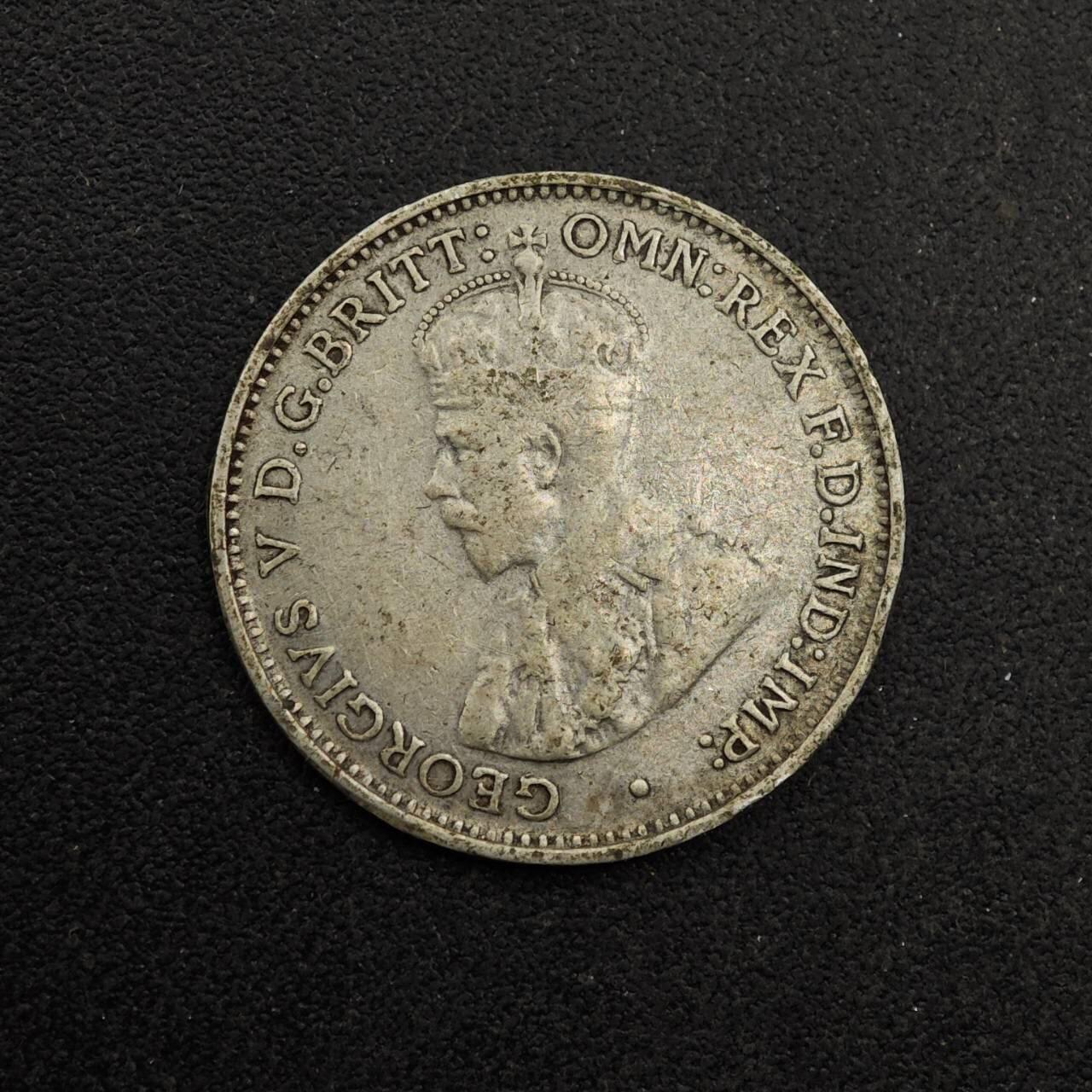 【淘币小摊】实时拍第八百七十四拍   银币散币场    每周一统一发货 澳大利亚1935年乔治五世3便士银币