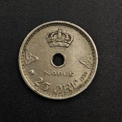 【淘币小摊】实时拍第八百七十四拍   银币散币场    每周一统一发货 - 挪威1924年25欧尔镍币