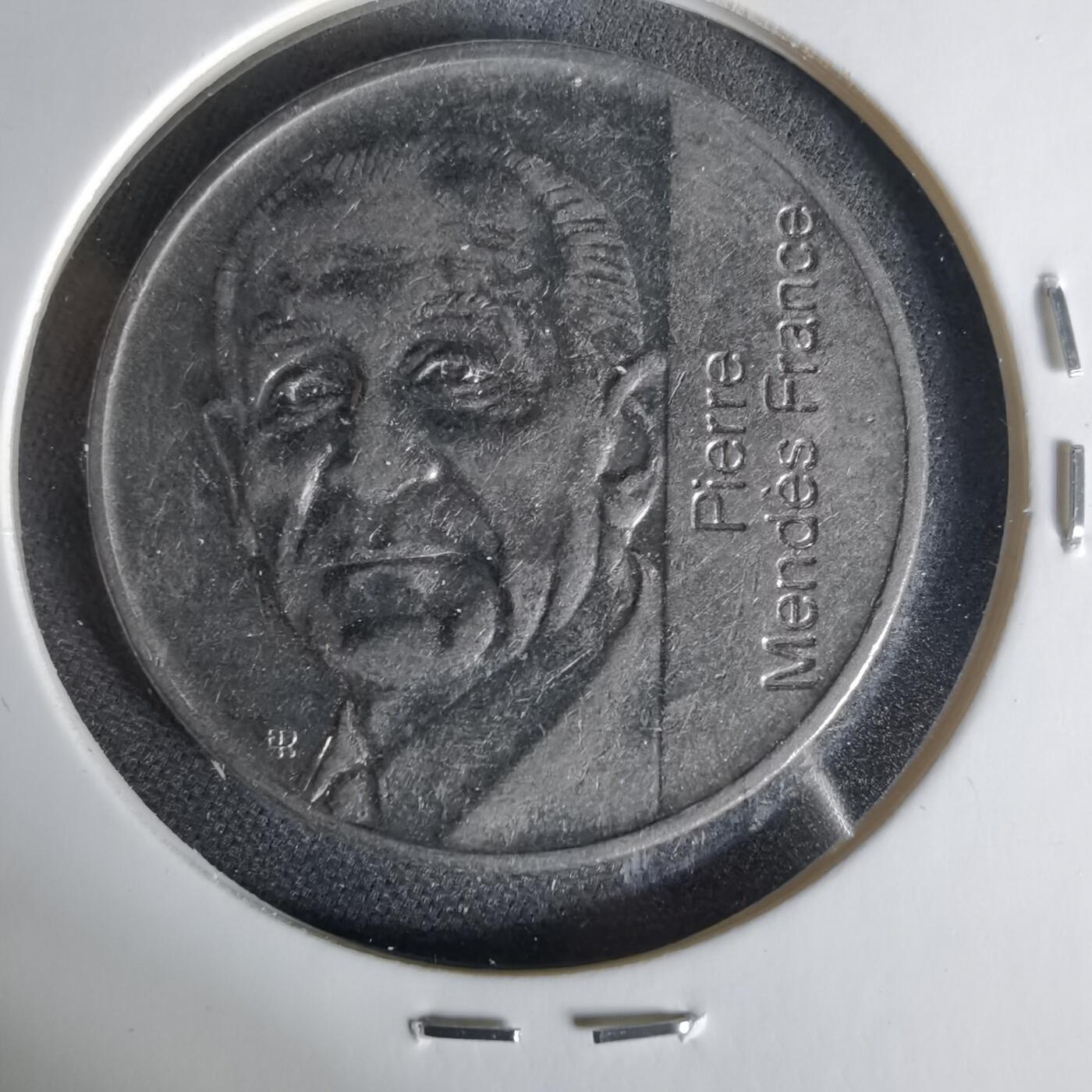 沼泽如烟--第1006场 法国1992年5法郎纪念币