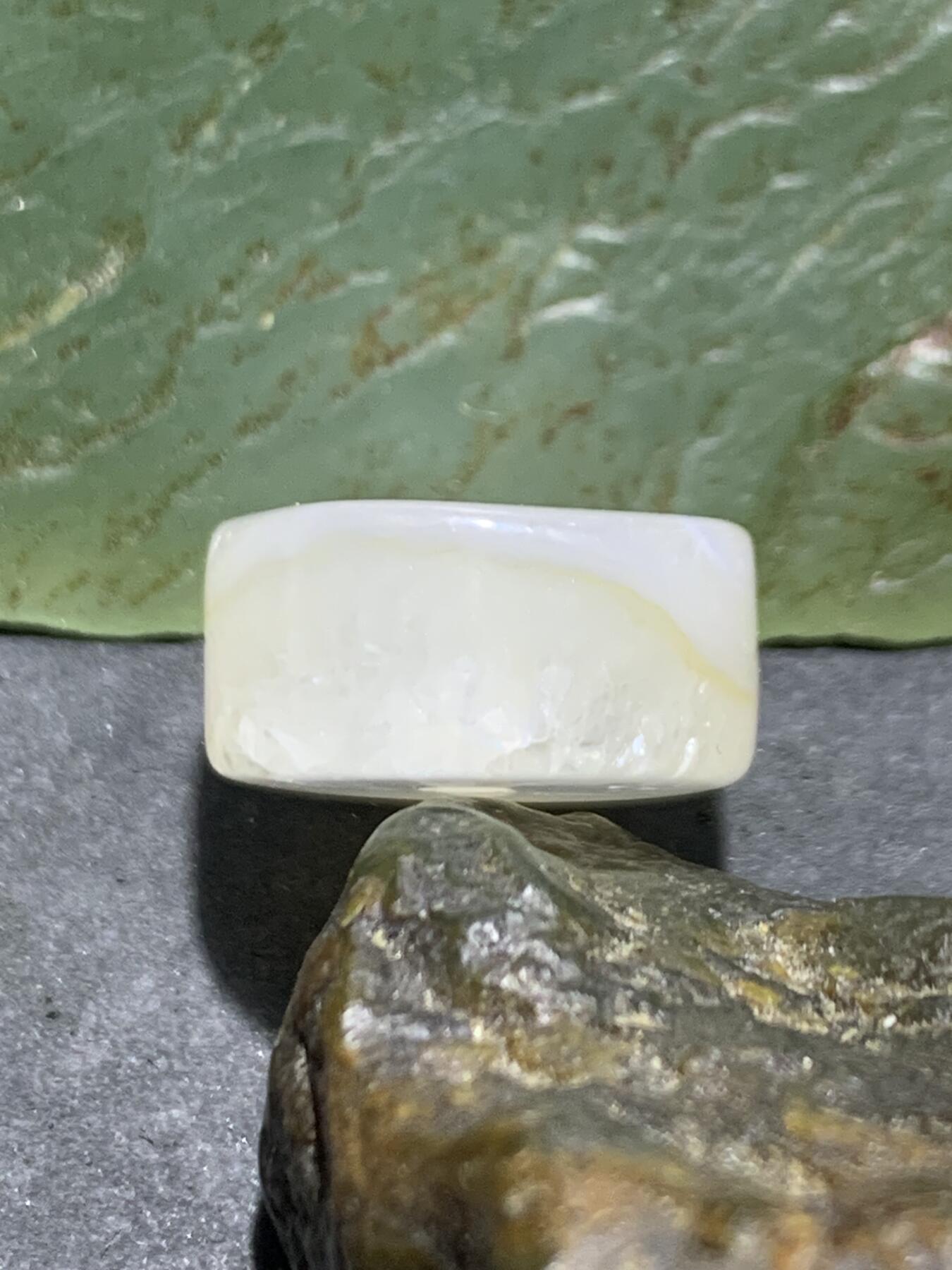 冰飘冻料战国红玛瑙老形通货随形墩子珠一个