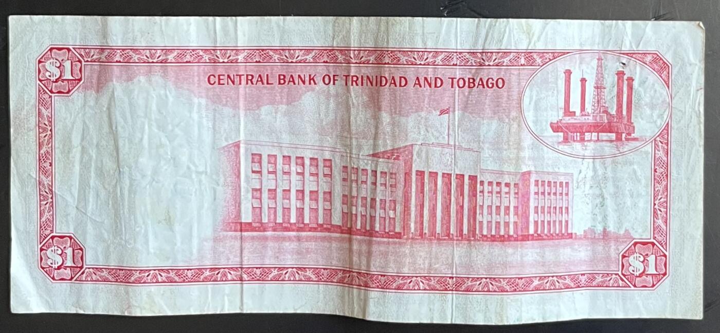 小福收藏拍卖第201期 流通品相裸钞 特惠场 本场拍卖美洲大洋洲非洲亚洲纸币【佣金仅收2% 不设最低佣金 全场包邮】 特立尼达和多巴哥 1964年 1元 