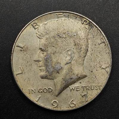 【淘币小摊】实时拍第八百七十三拍   银币套币场    每周一统一发货 - 美国1967年肯尼迪半美元银币