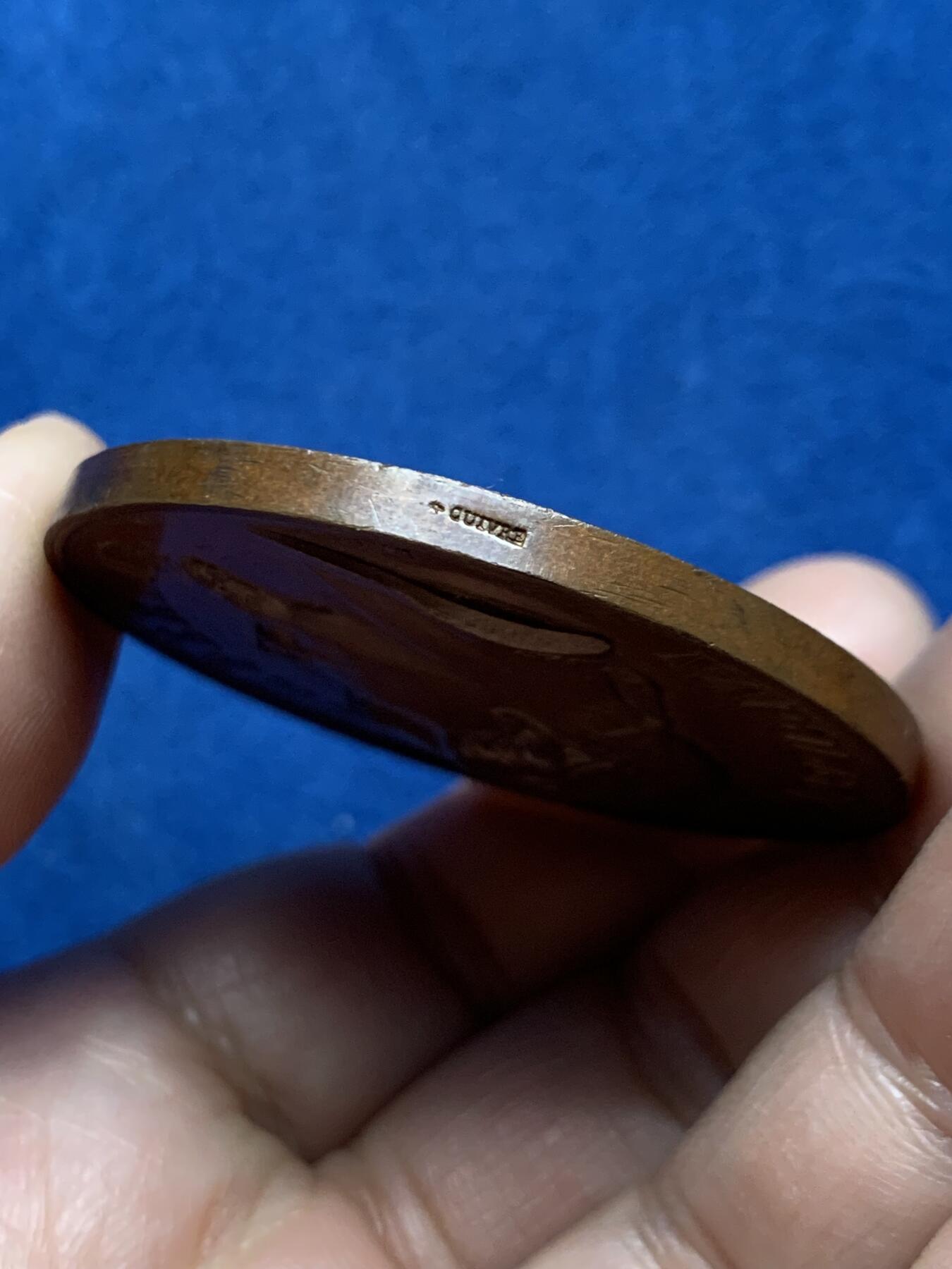 《竞宝斋》第466场 周日，周一 2场连拍 （全场包邮）欢迎送拍 法国拿破仑三世农业铜章 57.1克 50.2mm 带盒