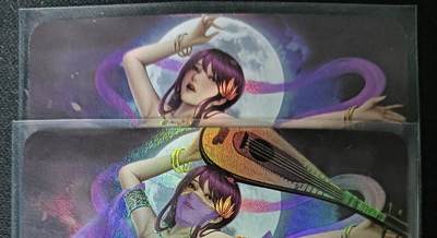 花开卡拍第61期（3月7号周六截拍，品控勿拍!!!拍品不寄存，运费5元（新疆需补运费差价或顺丰到付），自制卡难免瑕疵，可能存在轻微撞角爆边等出厂瑕疵，品控介意勿拍！） - 墨卡早期艺术对卡 2张彩闪