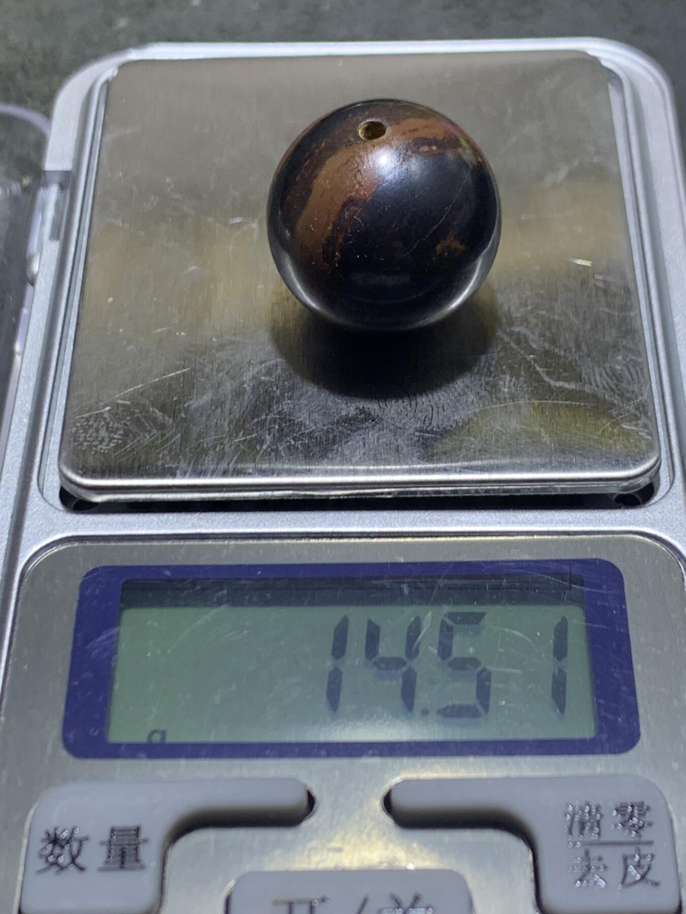 天然眼睛石通货随形2. 0圆珠一颗，