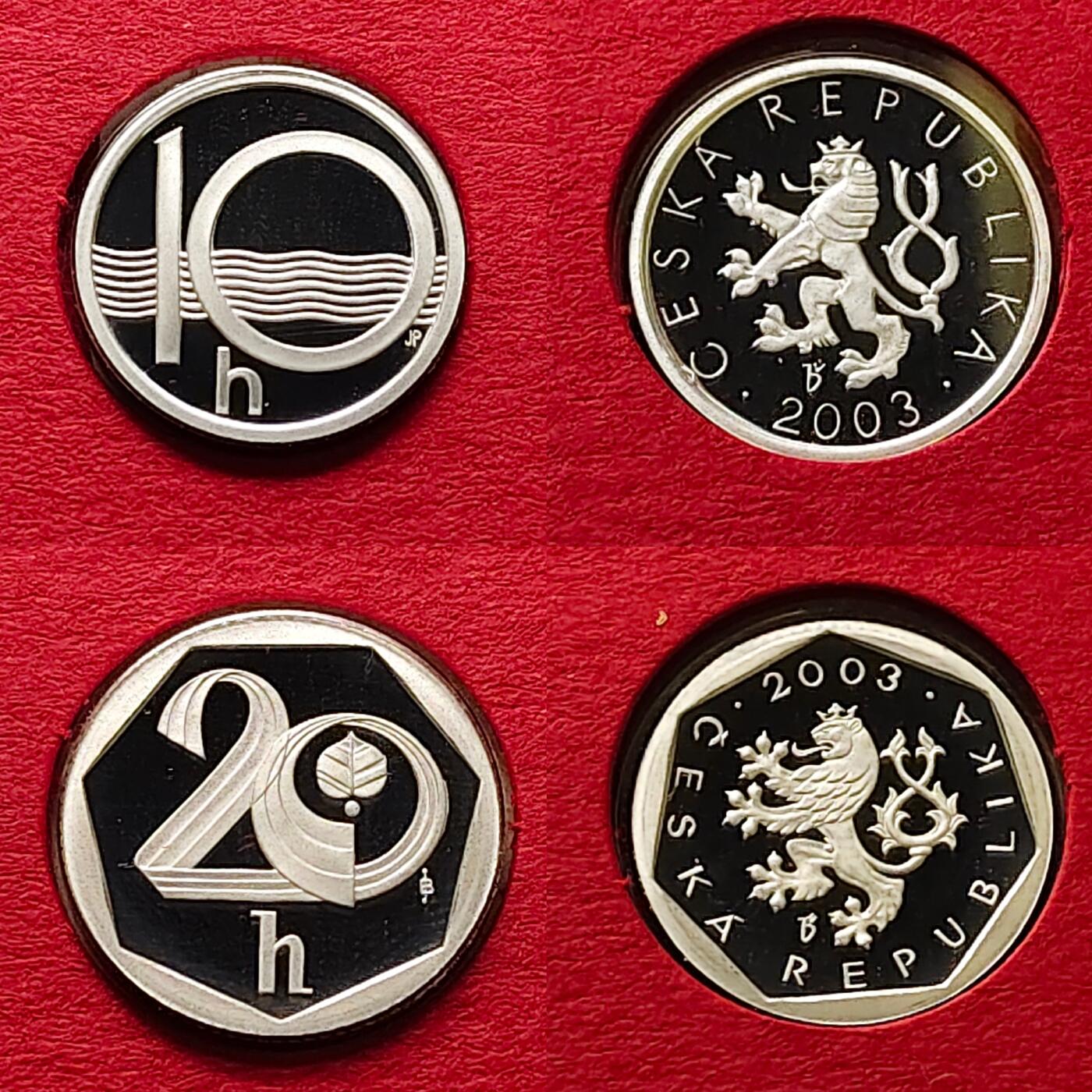 【全场包邮】纯粹捡漏拍509场 【稀少】捷克2003年官方封装精制套币-盒证全-量3000-含造币厂成立10周年精制银章【24.5毫米10.53克99.9%】