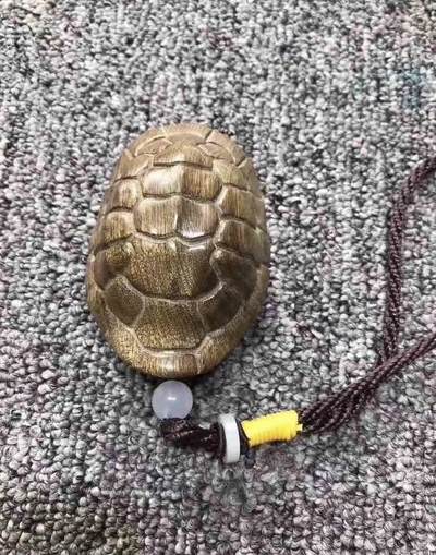 金丝楠阴沉木黄料精雕手把件～富甲天下 - 金丝楠阴沉木黄料精雕手把件～富甲天下