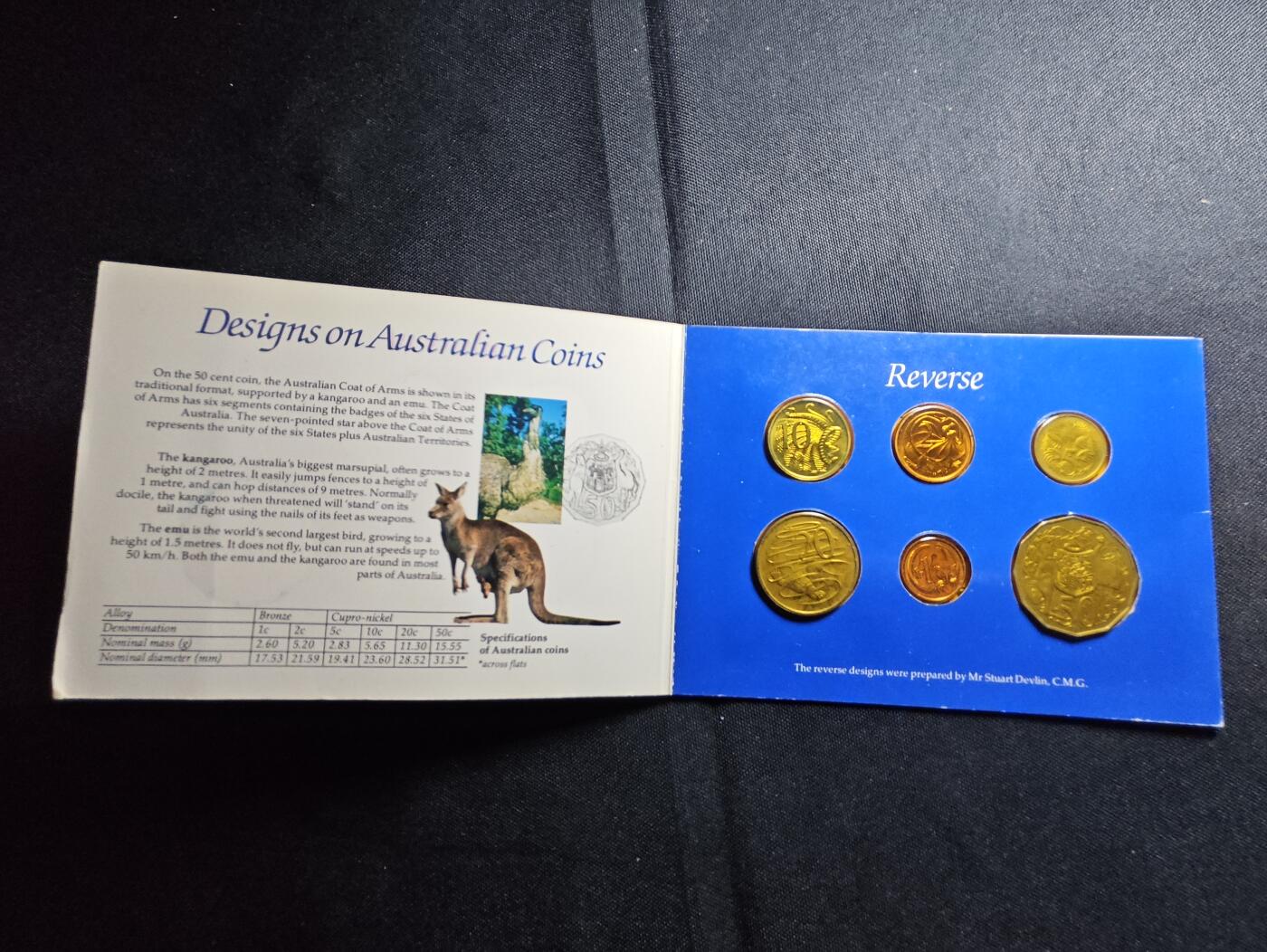 KK钱币收藏小铺   套币 批量/好品散币专场 2月预留时间 周末发货  1984澳大利亚大小面值清年一套