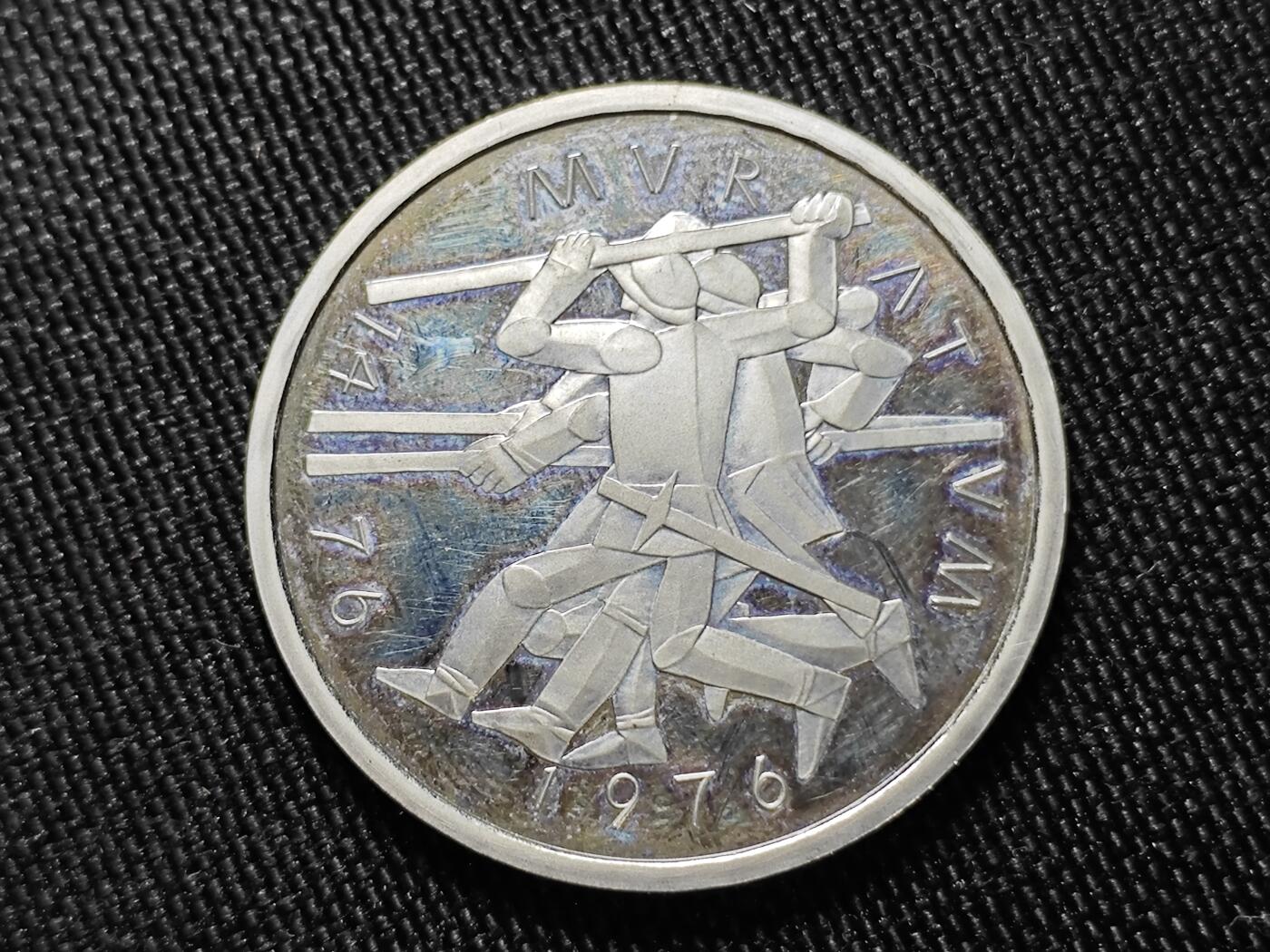 KK钱币收藏小铺   套币 批量/好品散币专场 2月预留时间 周末发货  1976瑞士5法郎纪念币