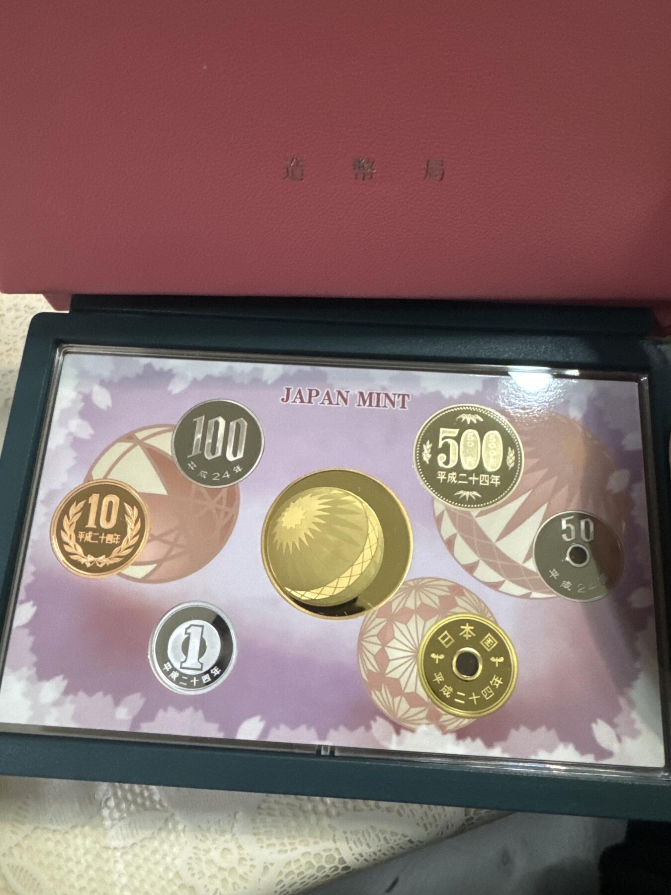 日本各大系列精装纪念套币 樱花套币（小手毬）