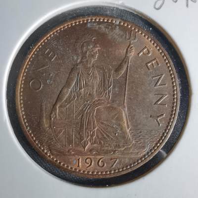 沼泽如烟--第1006场 - 英国1967年1便士