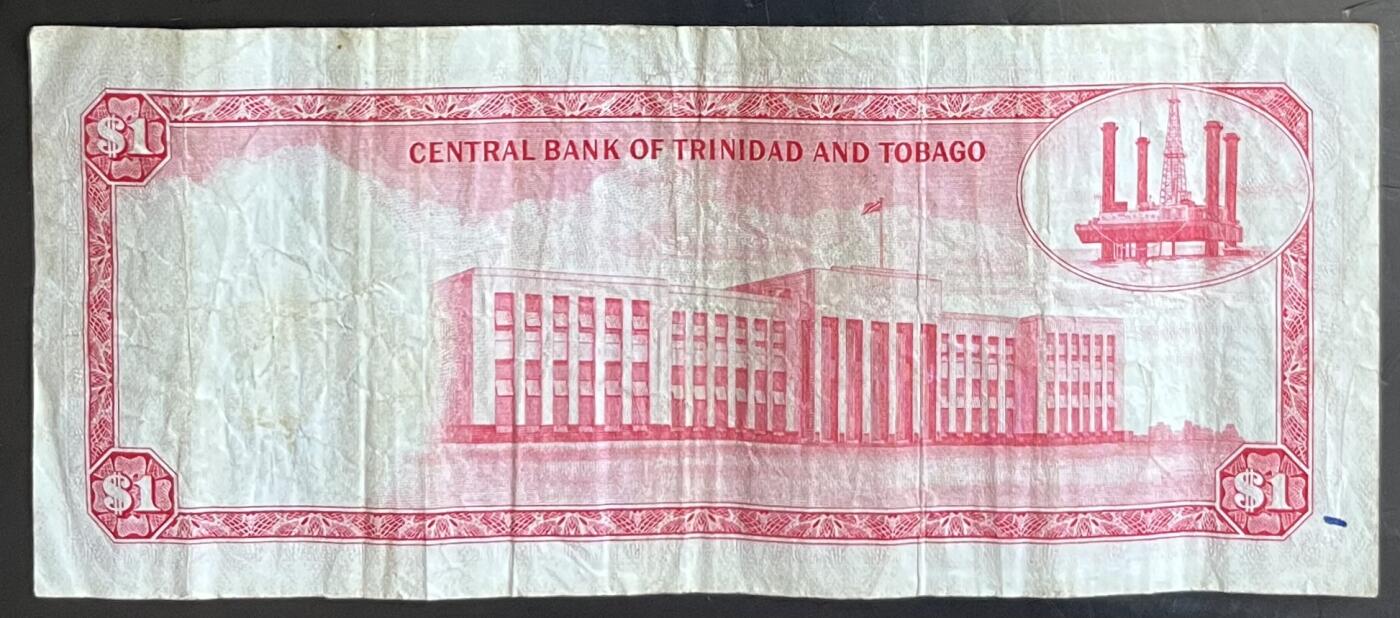 小福收藏拍卖第201期 流通品相裸钞 特惠场 本场拍卖美洲大洋洲非洲亚洲纸币【佣金仅收2% 不设最低佣金 全场包邮】 特立尼达和多巴哥 1964年 1元 
