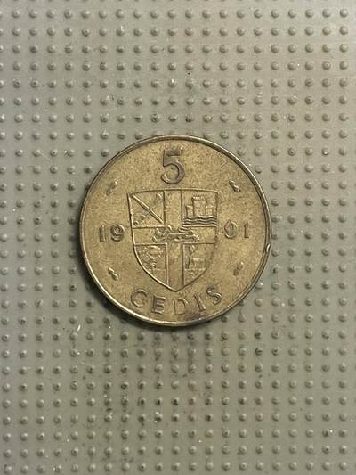 2026年第29场各国散币拍卖（总第179场） - 加纳1991年5塞地