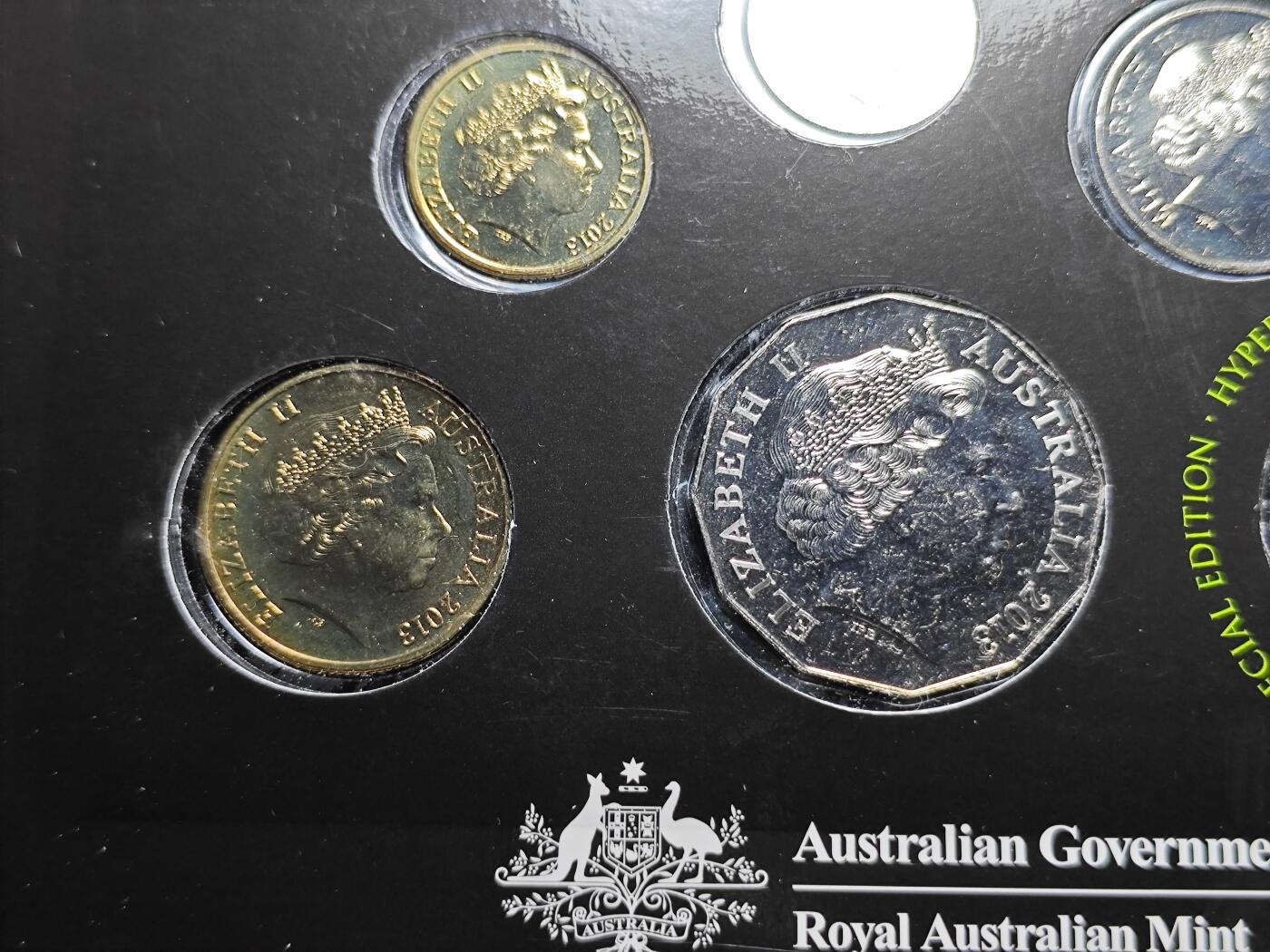 KK钱币收藏小铺   套币 批量/好品散币专场 2月预留时间 周末发货  2008澳大利亚官方发行 大小面值清年套币 含20分鸭嘴兽彩色币